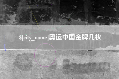 沙洋奥运中国金牌几枚