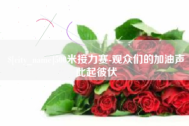 沙洋500米接力赛-观众们的加油声此起彼伏