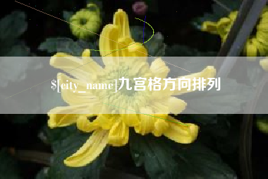 沙洋九宫格方向排列