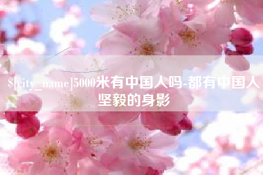沙洋5000米有中国人吗-都有中国人坚毅的身影