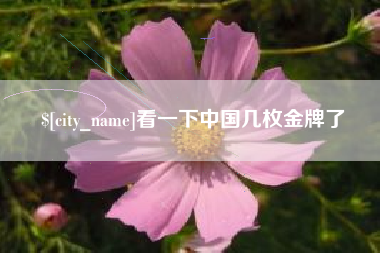 沙洋看一下中国几枚金牌了