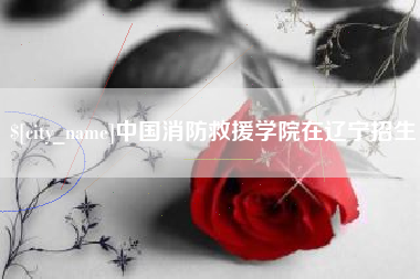 沙洋中国消防救援学院在辽宁招生