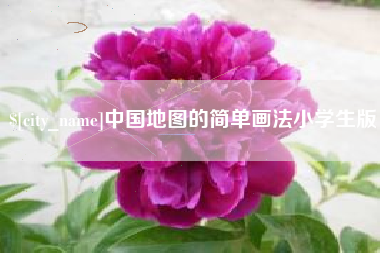 沙洋中国地图的简单画法小学生版