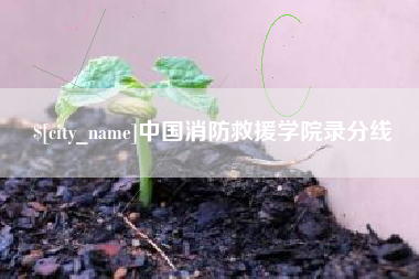 沙洋中国消防救援学院录分线
