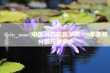 沙洋中国消防救援学院2020年录取分数线是多少