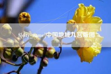 沙洋中国地域九宫版图