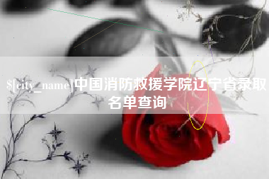 沙洋中国消防救援学院辽宁省录取名单查询