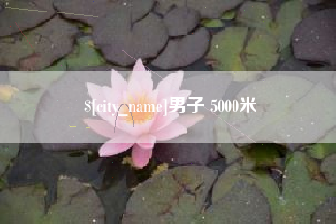 沙洋男子 5000米