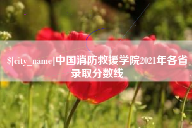 沙洋中国消防救援学院2021年各省录取分数线