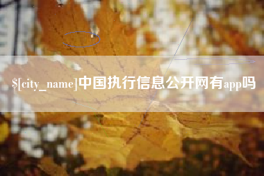 沙洋中国执行信息公开网有app吗