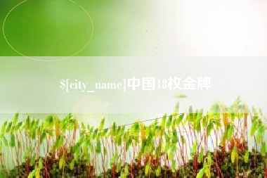 沙洋中国18枚金牌