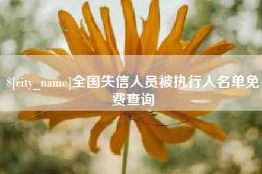 沙洋全国失信人员被执行人名单免费查询