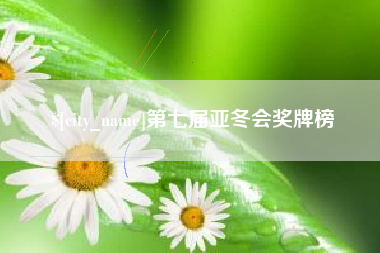 沙洋第七届亚冬会奖牌榜