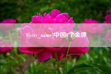 沙洋中国9个金牌