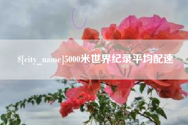 沙洋5000米世界纪录平均配速
