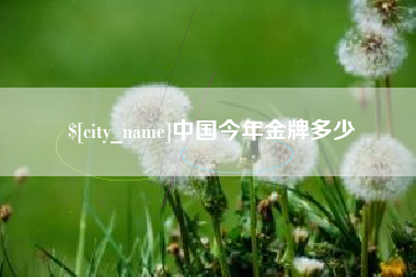 沙洋中国今年金牌多少