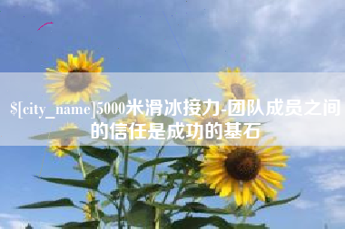 沙洋5000米滑冰接力-团队成员之间的信任是成功的基石