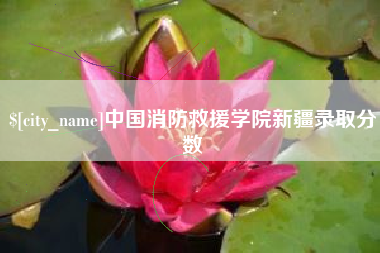 沙洋中国消防救援学院新疆录取分数