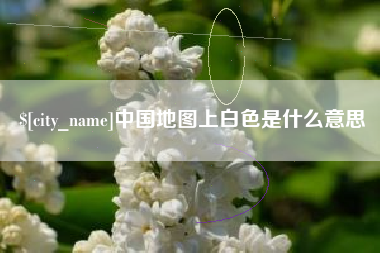 沙洋中国地图上白色是什么意思