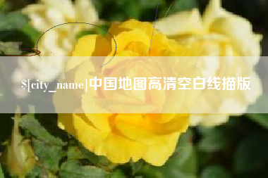 沙洋中国地图高清空白线描版