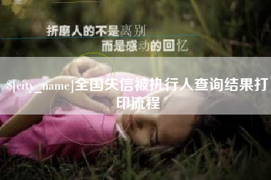 沙洋全国失信被执行人查询结果打印流程