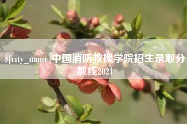 沙洋中国消防救援学院招生录取分数线2021