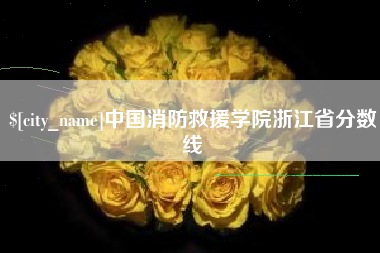 沙洋中国消防救援学院浙江省分数线
