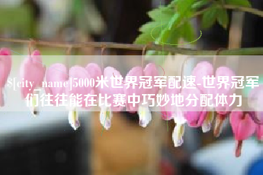 沙洋5000米世界冠军配速-世界冠军们往往能在比赛中巧妙地分配体力