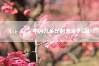 沙洋中国九金是哪九金的简称