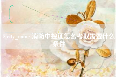 沙洋消防中控证怎么考取需要什么条件