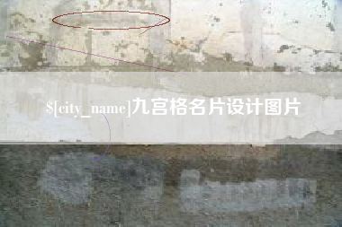 沙洋九宫格名片设计图片