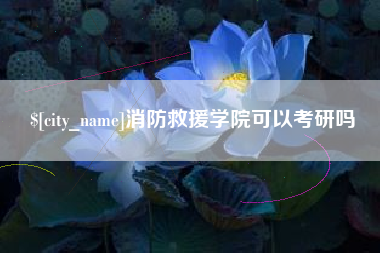 沙洋消防救援学院可以考研吗