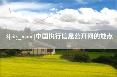 沙洋中国执行信息公开网的地点