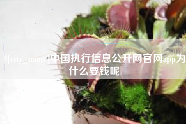 沙洋中国执行信息公开网官网app为什么要钱呢