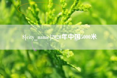 沙洋2020年中国5000米