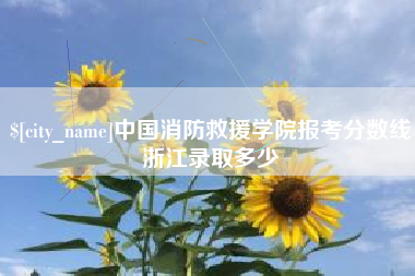 沙洋中国消防救援学院报考分数线浙江录取多少
