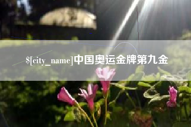 沙洋中国奥运金牌第九金