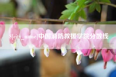 沙洋中国消防救援学院分数线